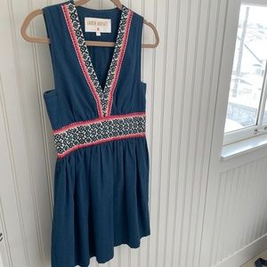 Lauren Moffet Embroidered Dress - Size 0
